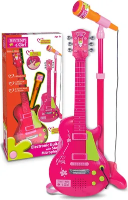 Image de Bontempi Guitare Rock Électronique Et Micro Sur Pied I