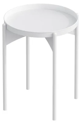 Image de CALICOSY - Bout de canapé avec plateau rond en Métal H57 cm - COLE