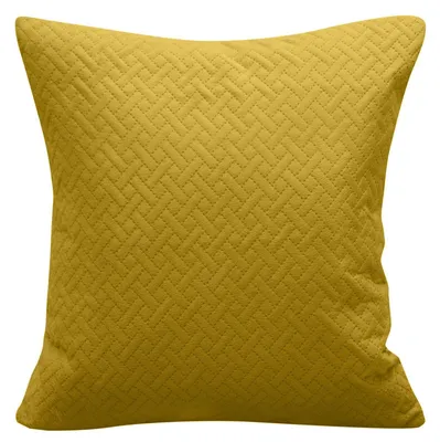 Zdjęcie produktu dla Poszewka dekoracyjna welurowa LUIZ 40x40 cm musztardowa