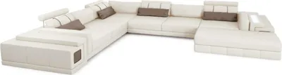 Immagine prodotto di Divano in pelle divano a U zona giorno set di divani ad angolo design divano moderno nuovo