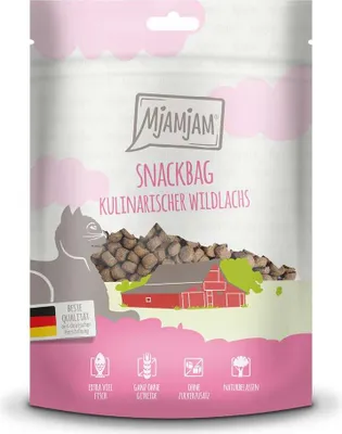 Image de Nourriture de qualité au saumon pour chats MjAMjAM, 125g