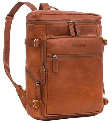Productafbeelding van Leren rugzak voor laptops tot 15,6 inch