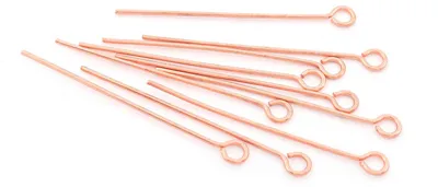 Produktbild von Vintageparts Ösenstifte 304 Edelstahl Roségold 30 mm, 10 Stück