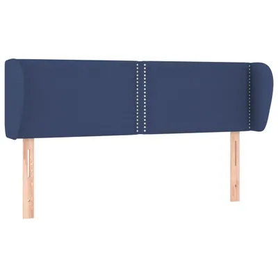 Produktbild von vidaXL Kopfteil mit Ohren Blau 147x23x78/88 cm Stoff