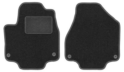 Image de Tapis avant en moquette pour Chrysler Pacifica II 2017- (7 places) – 2 pièces, gris graphite, sur mesure – Wielganizator LUX
