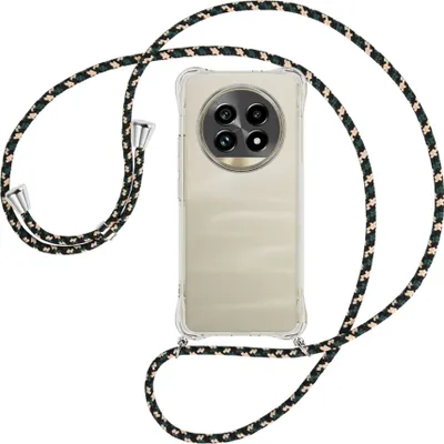 Produktbild von Handykette Backcover-Schutzhülle mit Band (Metall silberfarben) für Realme 13 Pro 5G - camouflage