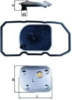 Obrázek produktu pro Hydraulický filtr automatické převodovky KNECHT HX 158D