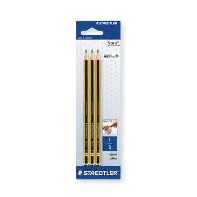 Produktbild von Staedtler Bleistift Noris B x3 BK 100% PEFC