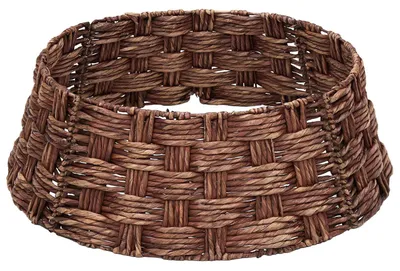 Imagen del producto de vidaXL, adorno para árbol de Navidad, forma redonda, color marrón, lavado, diámetro 45 cm x 22 cm