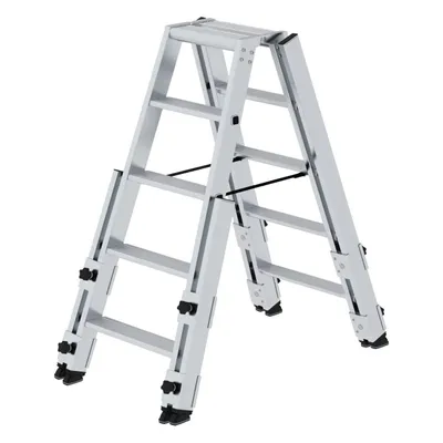 Produktbild von MUNK Günzburger Steigtechnik Stufen-Stehleiter treppengängig 2x5 Stufen