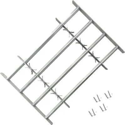 Obrázok produktu pre Nastaviteľná bezpečnostná okenná mreža so 4 priečkami 700-1050 mm