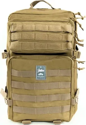 Zdjęcie produktu dla Plecak taktyczny 50L Solier SV21 Harden dla mężczyzn Plecak wojskowy, khaki, idealny na zewnątrz, wędrówki, kemping, trekking i motocykl