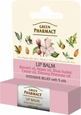 Zdjęcie produktu dla Balsam do ust Green Pharmacy z 5 olejami i witaminą E