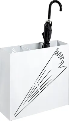 Produktbild von Schirmständer >22368< in weiss, Metall, Stahl - 50x48x16cm (BxHxT)