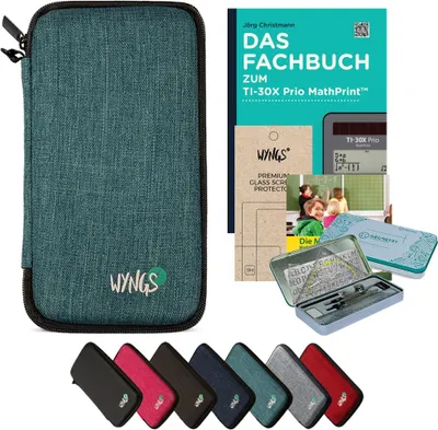 Produktbild von CALCUSO Zubehör Streberpaket Türkis kompatibel für Taschenrechner TI-30X Prio MathPrint