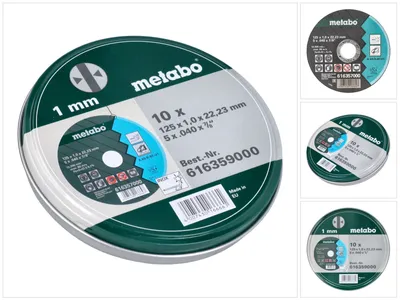 Produktbild von Metabo Trennscheiben 125x1,0x22,23mm Inox 10St.