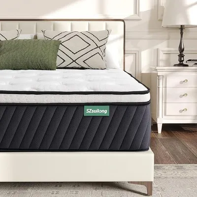 Produktbild von Matratze 180x200, Höhe 30cm Taschenfederkernmatratze 7-Zonen Härtegrad H3 H4 mit Memory Foam Komfort Federkernmatratze Ergonomischer, 100 Nächte Probeschlafen