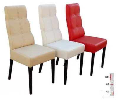 Produktbild von Massivholz Stuhl Esszimmerstuhl Designer Leder Stuhl Stühle Esszimmerstühle K63