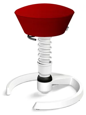 Produktbild von Swopper Air – Ergonomischer Hocker mit weicher Polsterung – Höhenverstellbarer Bürohocker ohne Rollen – Sitzhocker für einen gesunden Rücken, Feder Standard