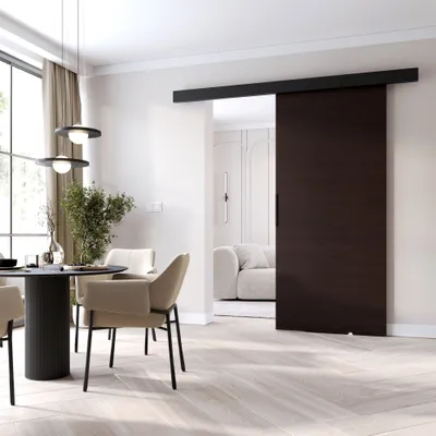 Obrázek produktu pro Posuvné dveře do interiéru BARRET 11 - 106 cm, wenge / černé