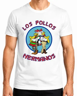 Obrázok produktu pre LOS POLLOS HERMANOS fast food kultová séria fanúšikov kultová séria fan art pánske tričko, biele, L