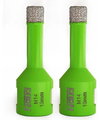 Produktbild von Diamant-Bohrkronen 2 Stück 10mm Vakuumgelötet M14 Gewinde für Fliesen, Granit, Marmor, Beton