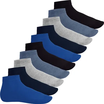 Produktbild von Footstar EVERYDAY! 10 Paar Damen Herren Quarter Socken - Jeanstöne 35-38