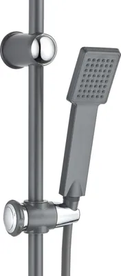 Produktbild von VEREG Duschsäule / Duschpaneel "Fine shower Nakia" in dunkelgrau inklusive Kopf- und Handbrause