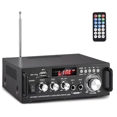 Produktbild von Verstärker, HiFi Stereo Mini Verstärker, Stereo-Verstärker & Lautsprecher, HiFi-Verstärker, 300W 2-Kanal Bluetooth 5.0 Audio Leistungsverstärker