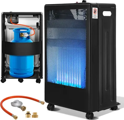 Immagine prodotto di Scaldabagno a gas Peviasot da 3,8 kW con tecnologia Blue Flame, 2 livelli di riscaldamento e 2 adattatori