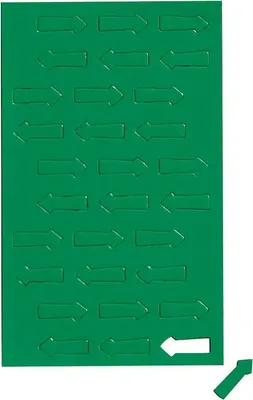 Produktbild von MAUL Magnetsymbol Pfeil 30 Stück Ferrit magnetisch beschriftbar 1 x 2 x 0.1 cm grün