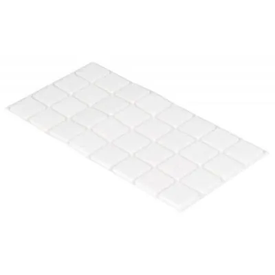 Produktbild von Filzpads 30 x 30 mm, selbstklebend, weiß, 32 Stück
