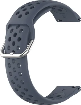 Produktbild von BStrap Silicone Dots Armband für Samsung Galaxy Watch 3 45mm, dark gray