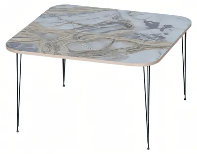 Image de Table basse en bois et acier inoxydable multicolore moderne et élégante