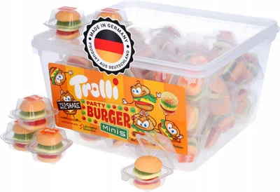 Obrázek produktu pro Mini želé Party Burger 600g - Trolli