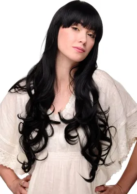 Produktbild von WIG ME UP Schwarze Perücke sehr lang Modell: 3116