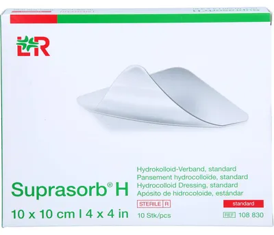 Produktbild von Suprasorb H Hydrokoll.Verb.standard 10x10 cm 10 St