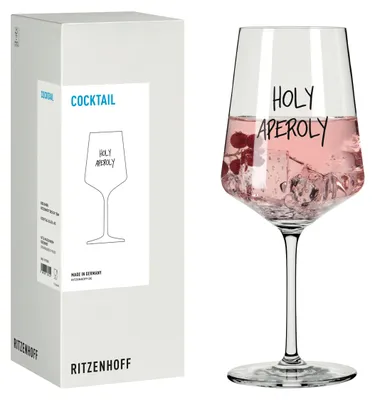 Produktbild von Ritzenhoff Be Happy Cocktailglas #5 Sprüche 544 ml Kristallglas