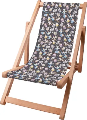 Produktbild von Dreamroots Kinder Liegestuhl klappbar Holz, Buchenholz bis zu 130 kg, Sonnenliege klappbar mit 3-stufiger Neigungsregulierung der Rückenlehne, Toys