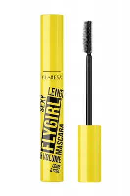 Produktbild von Claresa Flygirl Comb Curl Sexy Länge Volumen Mascara schwarz 10 ml
