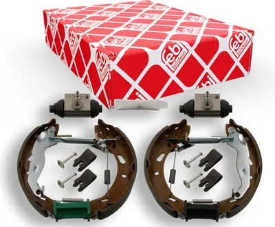 Produktbild von Febi Bremsbackensatz Trommelbremsen Set Hinten für FORD Fiesta Mk6 Schrägheck (JA8, JR8) 38006