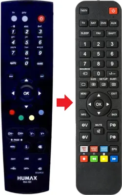 Produktbild von Fernbedienung geeignet für HUMAX HD-FOX | HD-FOXIR | HDFOX