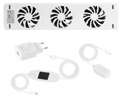 Immagine prodotto di Eikuavons, amplificatore per radiatori, set da 1 pezzo, termostato da 0 a 60 °C, colore bianco