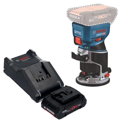 Image de Bosch GKF 18V-8 Professional Affleureuse sans fil 18 V 8,0 mm Brushless + 1x batterie ProCORE 4,0 Ah + chargeur