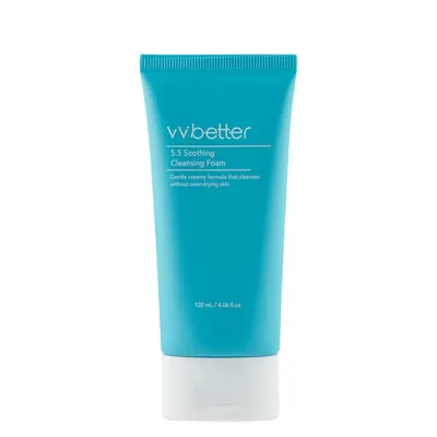 Zdjęcie produktu dla vvbetter - 5.5 SOOTHING CLEANSING FOAM, 120ml - oczyszczająca pianka do twarzy