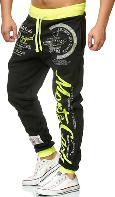 Produktbild von Herren Jogginghose | Monte Carlo 592 Schwarz/Neon XL