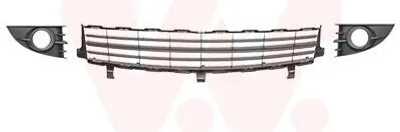 Produktbild von VAN WEZEL Lüftungsgitter Grill Stoßfänger für RENAULT SCÉNIC II (JM0/1) Schwarz