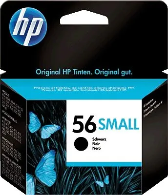 Produktbild von HP 56 Small Black Inkjet Print Cartridge, Schwarz, Tinte auf Pigmentbasis, 1 Stück(e)