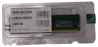 Produktbild von HPE 16GB (1x16GB) Single Rank x8 DDR5-5600 CAS-46-45-45 EC8 Registered Smart Memory Kit, 16 GB, 1 x 16 GB, DDR5, 2800 MHz, 288-pin DIMM