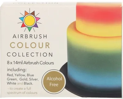 Obrázek produktu pro Sugarflair Airbrush Colours Multipack 8x14ml Bez alkoholu